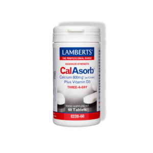 Tootepilt | CalAsorb® - kaltsium (kaltsiumtsitraat) 800 mg + D3-vitamiin | Lamberts Eesti
