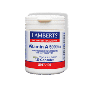 Tootepilt | A-vitamiin 5000 IU (1500 μg*) | Lamberts Eesti